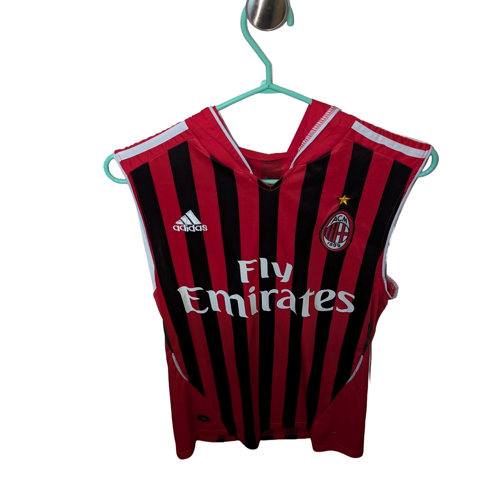 Men's AC Milan Jersey Style Muscle Shirt